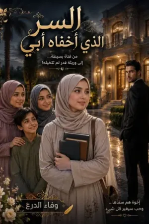 رواية السر الذي أخفاه أبي بقلم وفاء الدرع - غلاف الرواية
