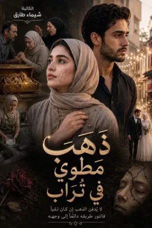 رواية ذهب مطوي في تراب بقلم شيماء طارق - غلاف الرواية
