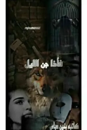 رواية فأذا جن الليل بقلم الكاتبه بنين - غلاف الرواية